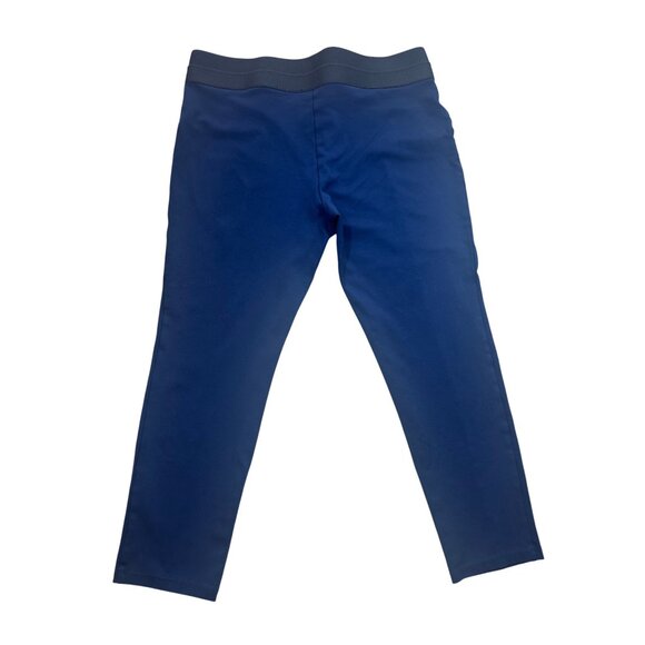 Ann Taylor Factory Navy Blue Ankle Pants XL Curvy Fit Pull-On Stretch - Picture 2 of 3